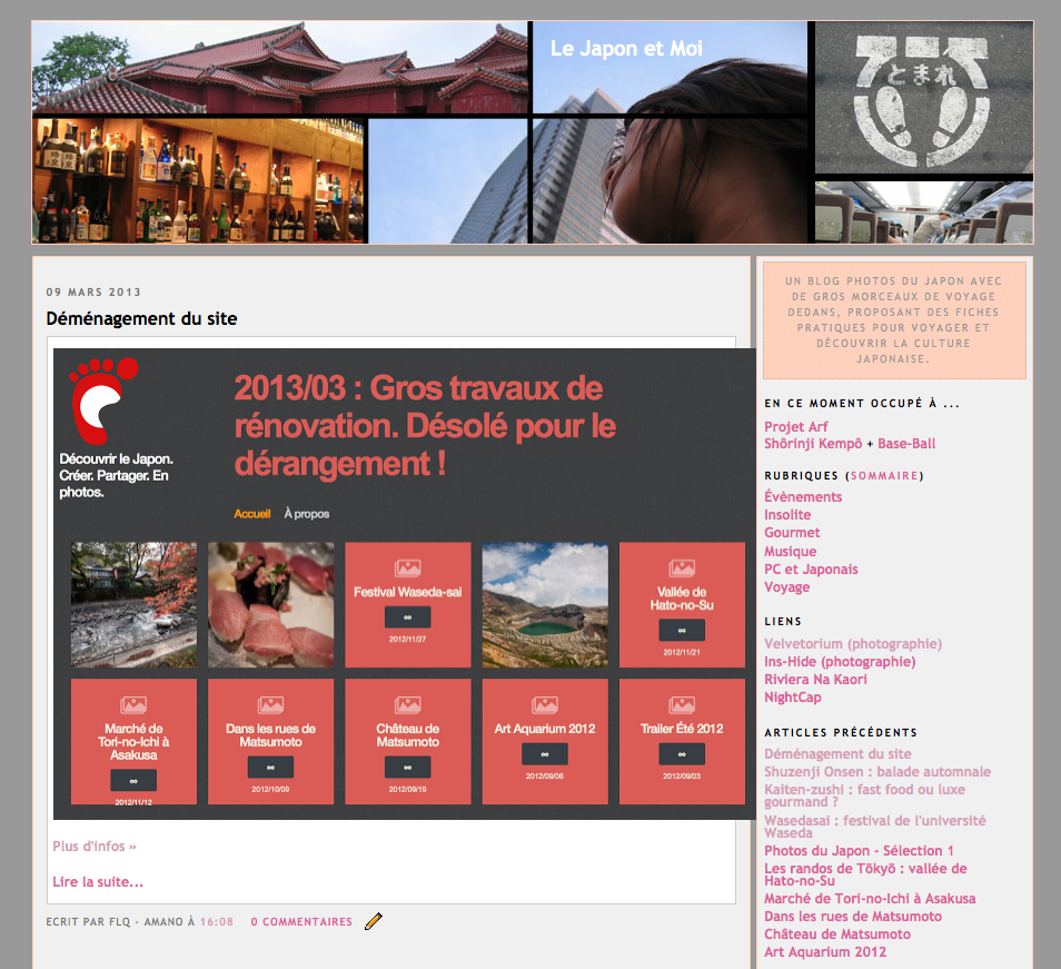 Le design v2 de Le Japon et moi