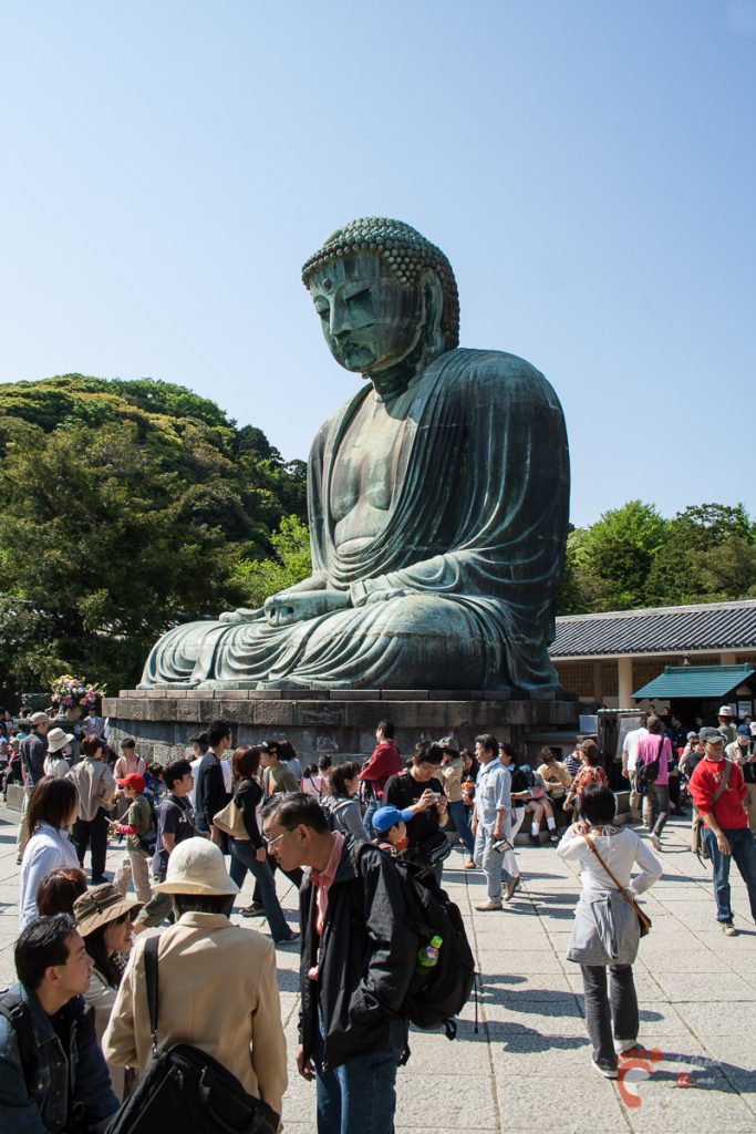 Taille du Daibutsu en comparaison d'une personne