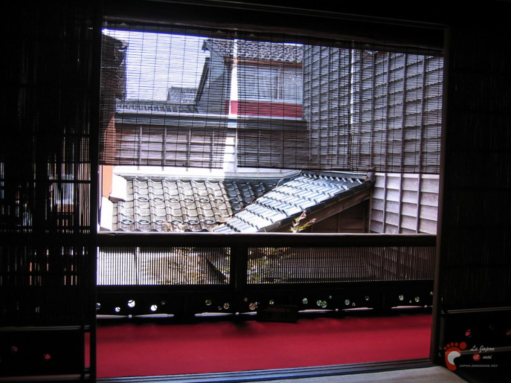 Le jardin intérieur de la maison de thé Shima