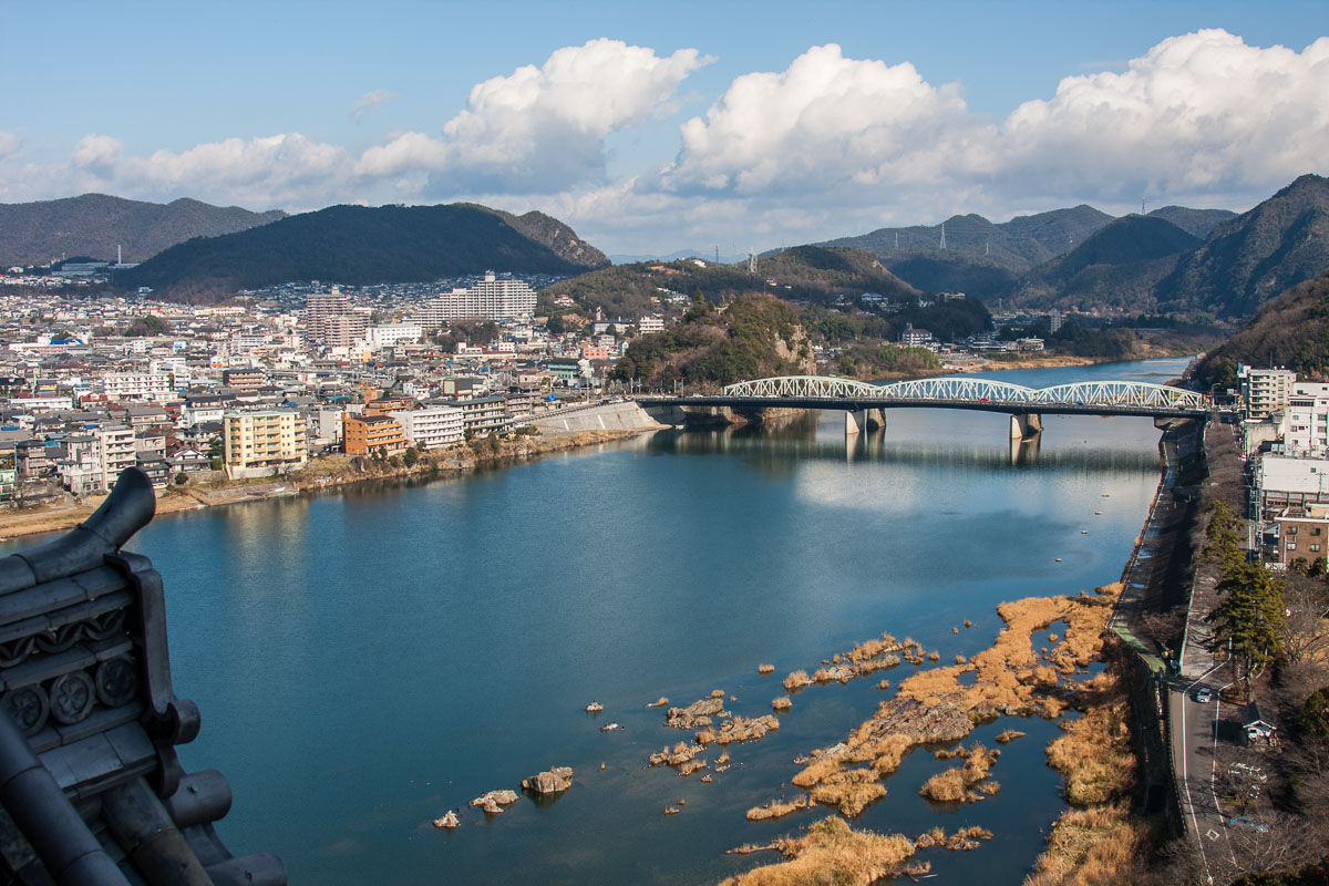 La vue depuis le château d'Inuyama