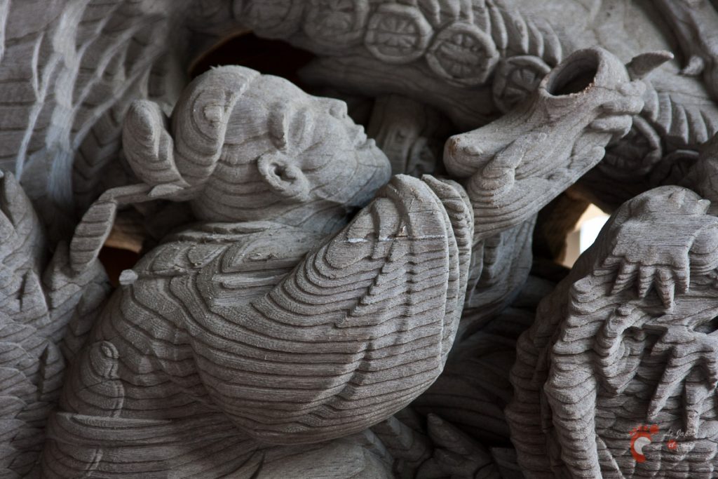 Temple Ryûkô-ji - Détail de la porte