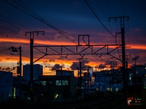 Coucher de soleil sur Yokohama - Canon S90