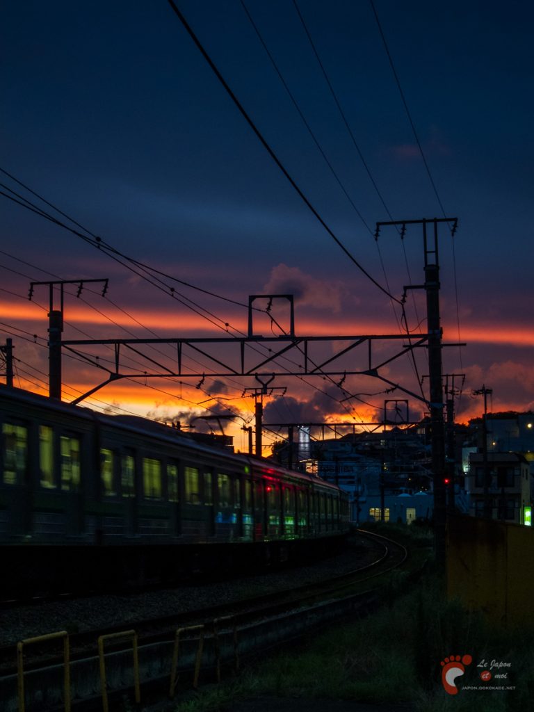 Coucher de soleil sur Yokohama - Canon S90