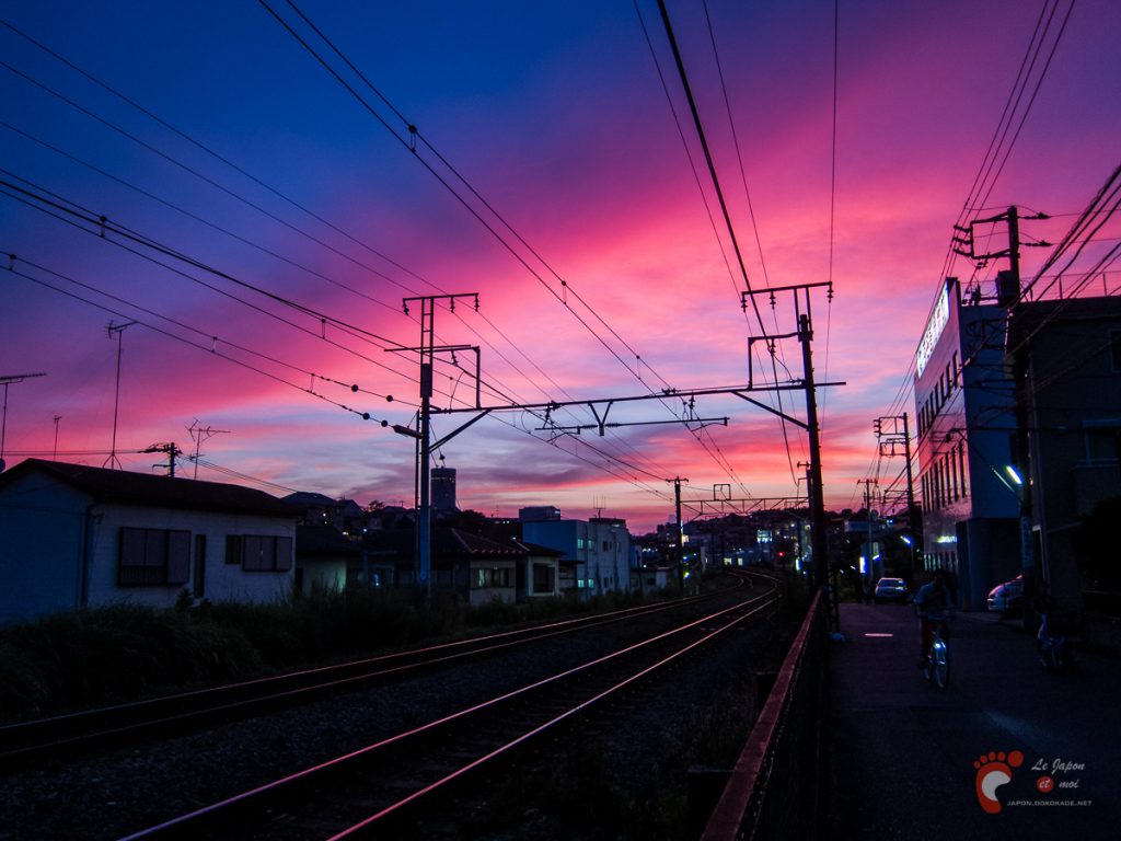Coucher de soleil sur Yokohama - Canon S90