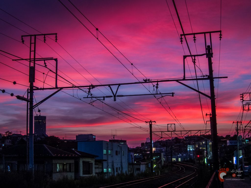 Coucher de soleil sur Yokohama - Canon S90