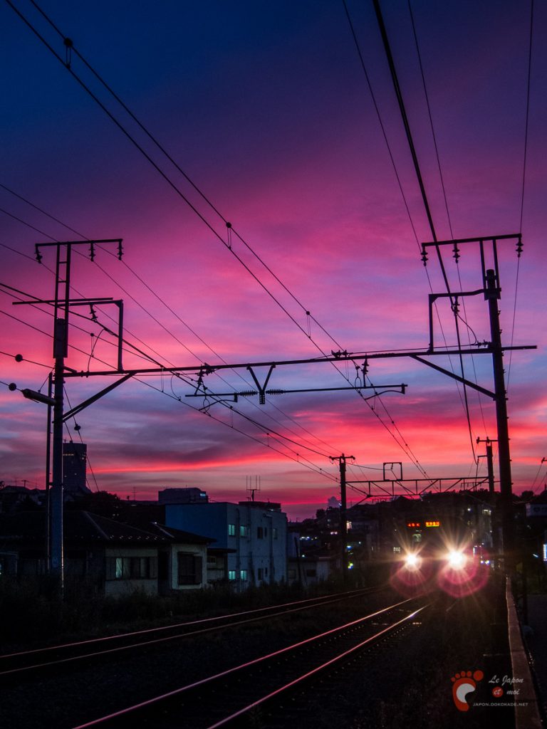Coucher de soleil sur Yokohama - Canon S90
