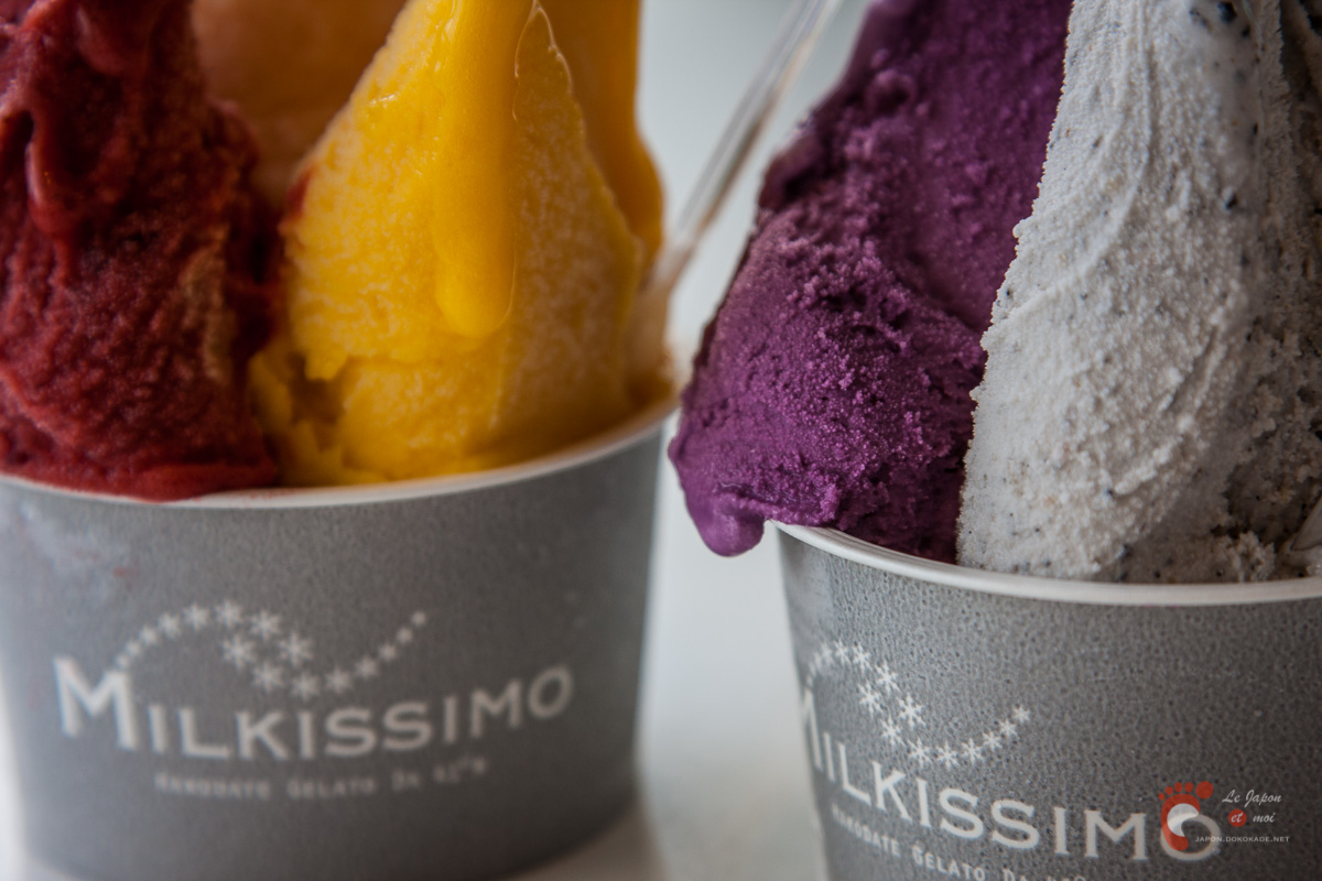 Hakodate : glaces de Milkissimo ミルキッシモのジェラート