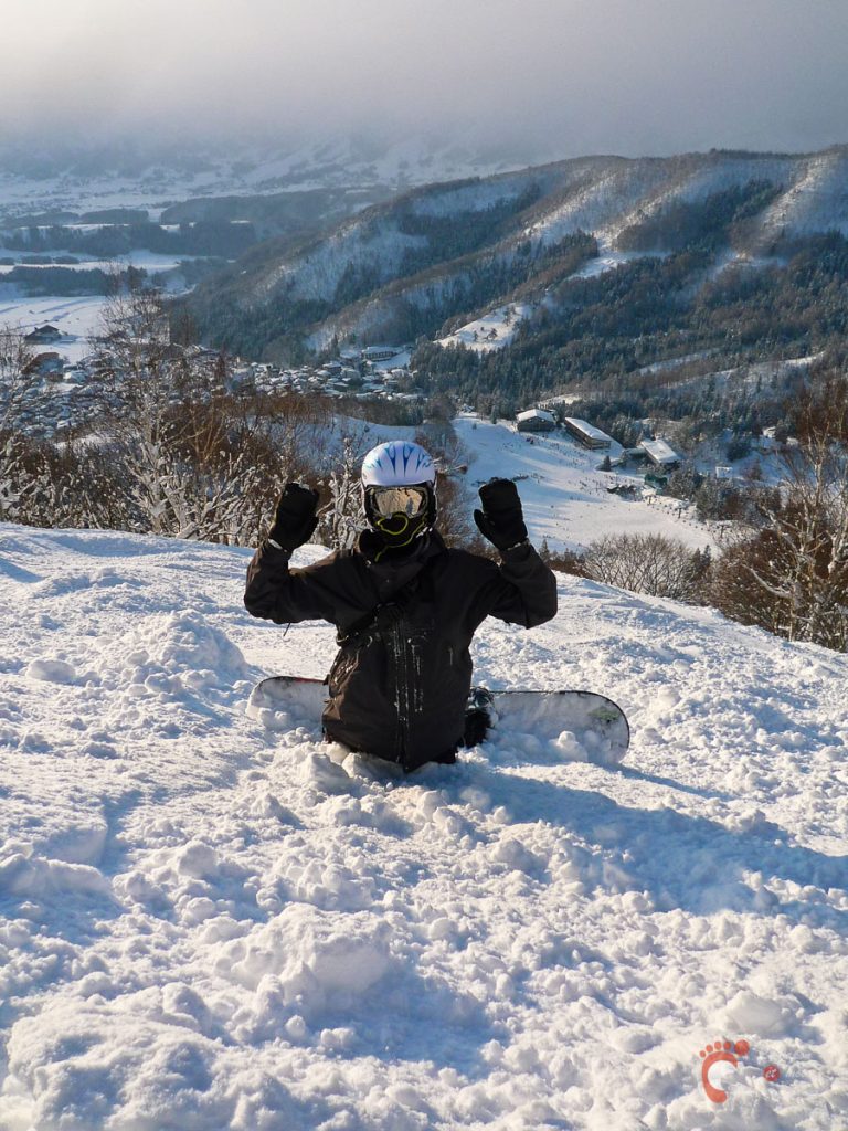Ski à Nozawa Onsen : un de nos compagnons de glisse