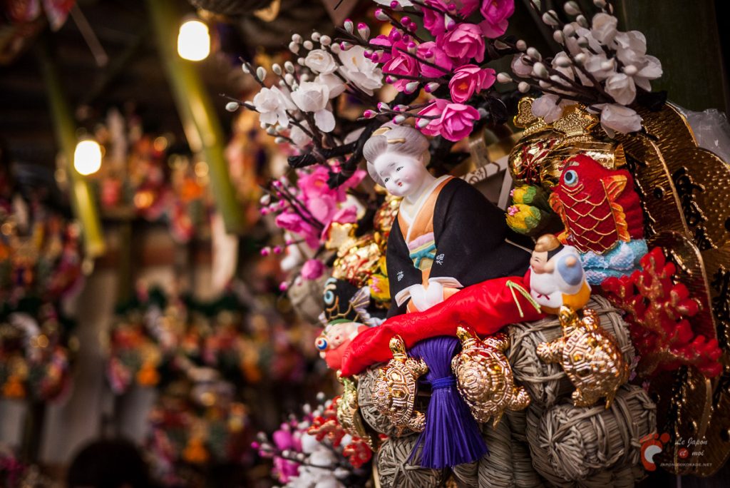Marché de Tori-no-Ichi à Asakusa
