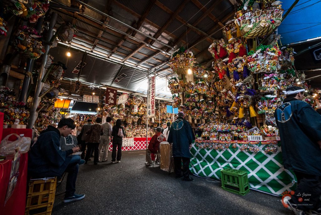 Marché de Tori-no-Ichi à Asakusa