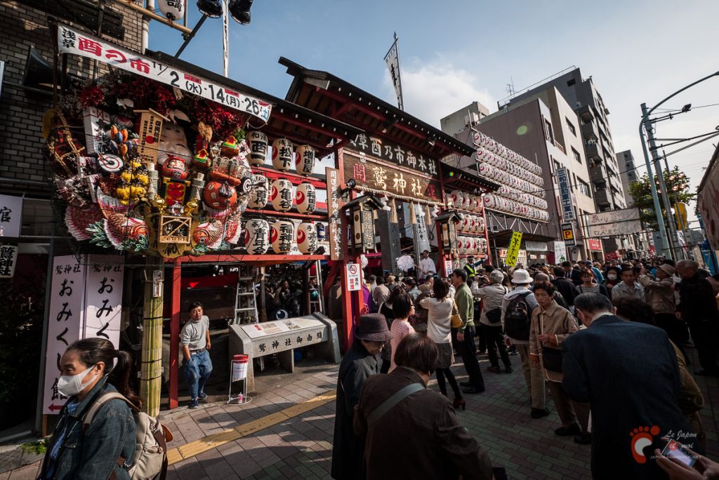 Marché de Tori-no-Ichi à Asakusa